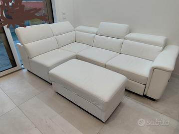 Divano letto in vera pelle Dondi