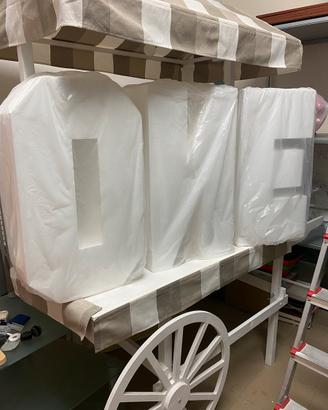 Scritta in polistirolo