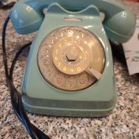 telefono a disco s62  azzurro originale RARO