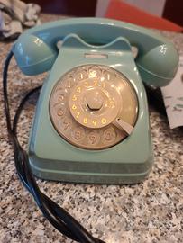 telefono a disco s62  azzurro originale RARO