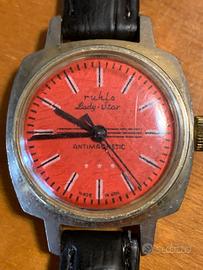 Orologio Ruhla made in GRD red point Vintage