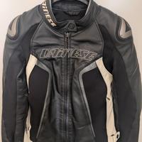 giacca in pelle da moto Dainese racing D1lady S/XS