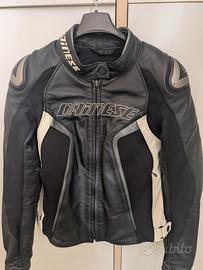 giacca in pelle da moto Dainese racing D1lady S/XS