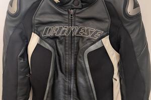 giacca in pelle da moto Dainese racing D1lady S/XS