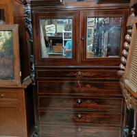 Chiffonier siciliana intarsiata metà 800