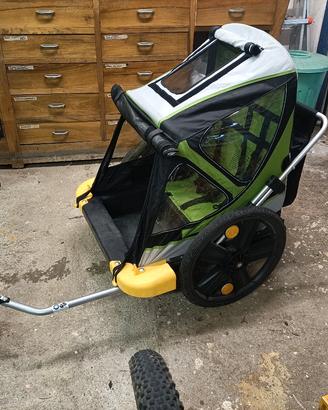 Carrello porta bambini per biciclette 