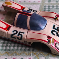 Scocca metallo modellino auto pista corsa vintage