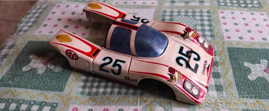 Scocca metallo modellino auto pista corsa vintage