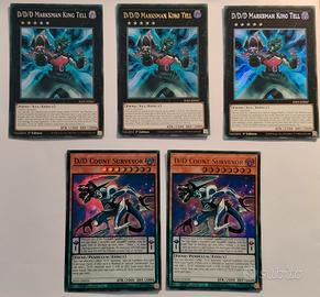 Lotto carte D/D/D e PSY Yu gi oh