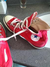 all star rosse uomo n. 43 come nuove