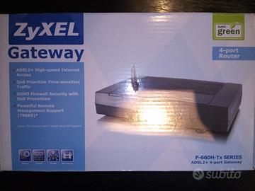 ZyXEL Router ADSL2+ 4 Porte  Gateway