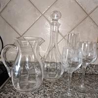 Servizio bicchieri in cristallo