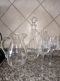 Servizio bicchieri in cristallo