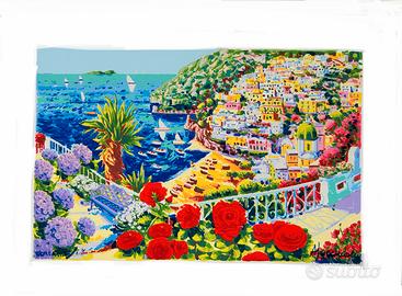 Faccincani Positano, rose rosse e un canto di luce