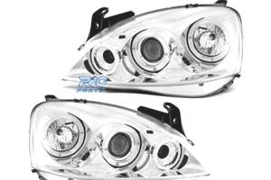 FARI OPEL CORSA C 00-06 ANGEL EYES FONDO CROMATO