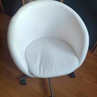 poltrona da ufficio bianca 