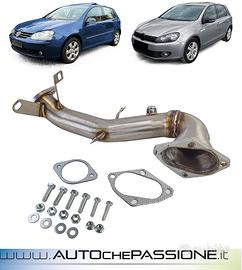 Downpipe racing inox per VW Golf 5 V 6 VI 1.4 TSI