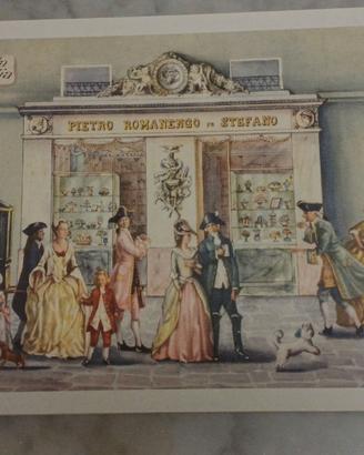 Scatola in legno Pasticceria Romanengo Genova
