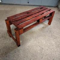 panchina in legno pallet 