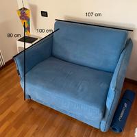 poltrona letto blu Chateau d'Ax