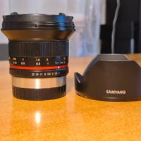 Samyang 12mm Fuji con garanzia
