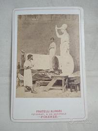 Carte de visite Alinari Fidia e Minerva R. Sorbi 