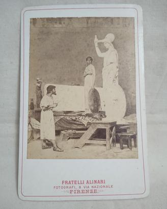 Carte de visite Alinari Fidia e Minerva R. Sorbi 