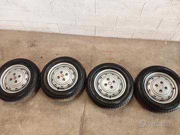 cerchi originali 112 Abarth perfetti con gomme 