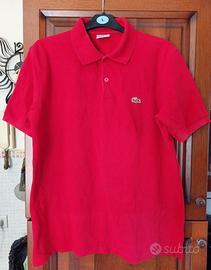 Polo LaCoste rosso tg. 6 M