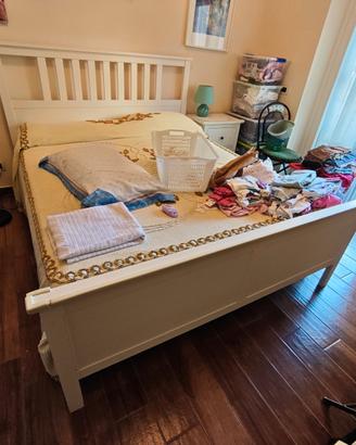 letto Ikea Emnes completo di rete e materasso 