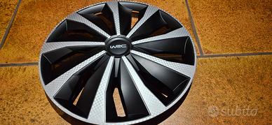 4 copricerchi auto WRC nuovi crbon style 