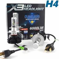 FARI A LED LAMPADE LED HEADLIGHT H4 LED CREE 6500K