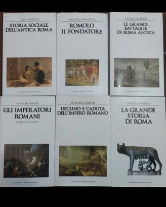Set di 6 libri di storia romana 