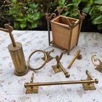 set bagno bronzo cavalluccio marino 