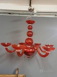 lampadario in vetro di murano 