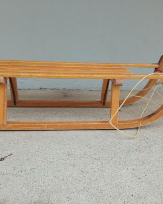 Slittino legno vintage 