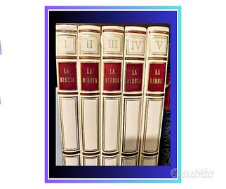 La Bibbia illustrata in 5 volumi rilegati. Fratell