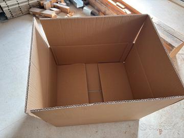 Lotto scatoloni di cartone avana doppia onda