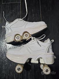 Scarpe con rotelle pattini 36