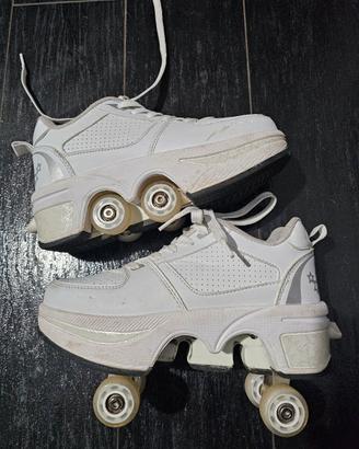 Scarpe con rotelle pattini 36