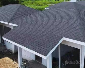 Tegola canadese rettangolare colore nero