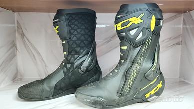 Stivali Moto Racing TCX RT-Race Nero Giallo Fluo T