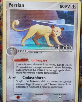Carte Pokemon-Persian(Ita,Ex,Delta Species)