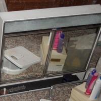 specchiera bagno contenitore 75 x p12 xh 65 luce