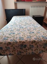 Set Letto Singolo con Testiera, Rete incl. + Comod