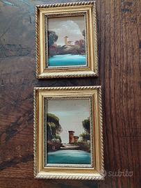 Due quadretti dipinti ..quasi gemelli