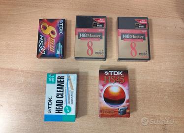 Lotto cassette nuove VIDEO 8 e VHSC