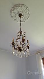 lampadario gocce di cristallo