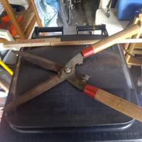 tagliasiepi con manico in legno