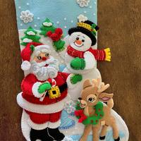 calza Befana e Natale cucita a mano - Gathering